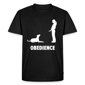 Obéissance chien sport chien sport - T-shirt Premium bio Homme - noir - Devant - Nico (187cm)