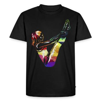Pilates gift - Men's Premium Organic T-Shirt - black - Front - Nico (187cm)