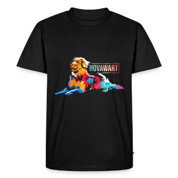 Hovawart Hund - Männer Premium Bio T-Shirt - Schwarz - Vorne - Nico (187cm)