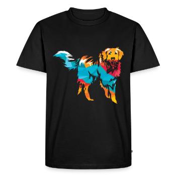 Hovawart - T-shirt Premium bio Homme - noir - Devant - Nico (187cm)