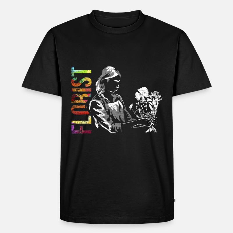 Floristen Geschenk - Männer Premium Bio T-Shirt - Schwarz