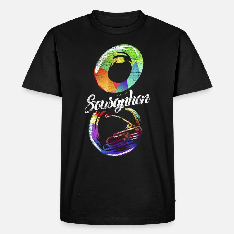 Sousaphon Geschenk - Männer Premium Bio T-Shirt - Schwarz