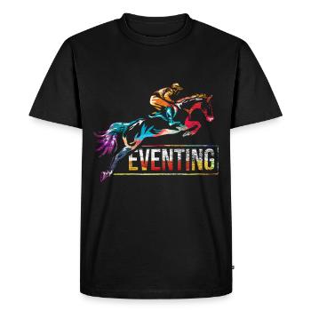 Eventing eventing - Men's Premium Organic T-Shirt - black - Front - Nico (187cm)