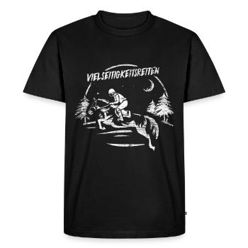Eventing gift - Men's Premium Organic T-Shirt - black - Front - Nico (187cm)