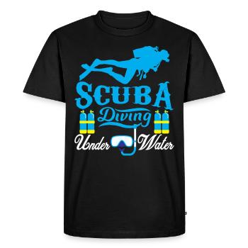 Scuba Diving - T-shirt Premium bio Homme - noir - Devant - Nico (187cm)