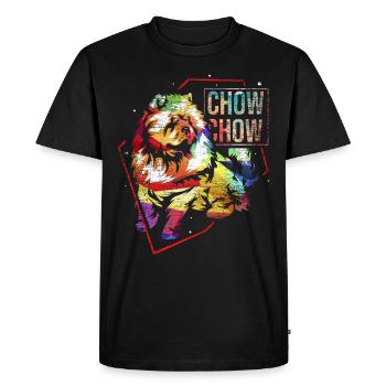 Chow Chow gift - Men's Premium Organic T-Shirt - black - Front - Nico (187cm)