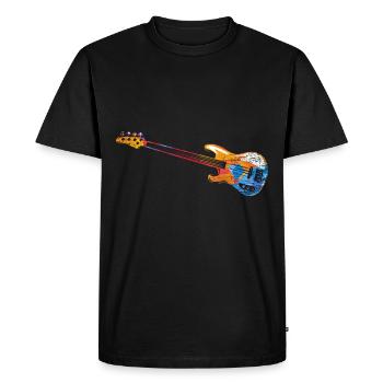 Guitares basse e-cadeau - T-shirt Premium bio Homme - noir - Devant - Nico (187cm)