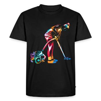 housekeeper - Men's Premium Organic T-Shirt - black - Front - Nico (187cm)