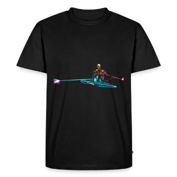 rowing - Men's Premium Organic T-Shirt - black - Front - Nico (187cm)