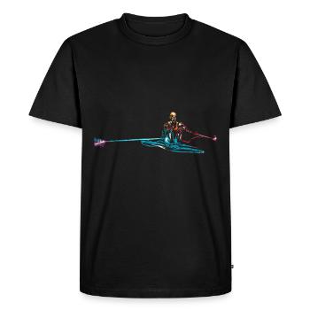 Rowing gift - Men's Premium Organic T-Shirt - black - Front - Nico (187cm)