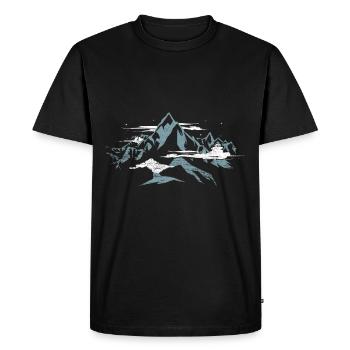 Chomolungma Mount Everest - Men's Premium Organic T-Shirt - black - Front - Nico (187cm)