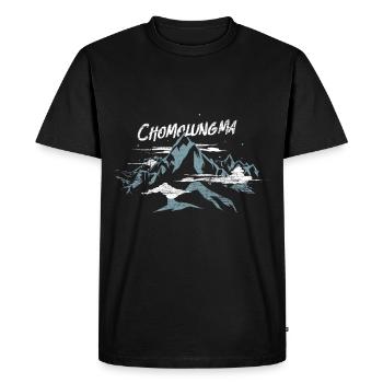 Chomolungma - Men's Premium Organic T-Shirt - black - Front - Nico (187cm)
