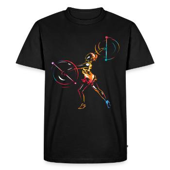Baton Twirling Sport - T-shirt Premium bio Homme - noir - Devant - Nico (187cm)