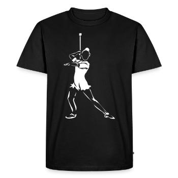 Baton Twirling Sport - T-shirt Premium bio Homme - noir - Devant - Nico (187cm)