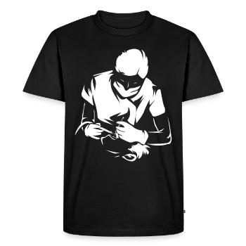 Cadeau de dentiste - T-shirt Premium bio Homme - noir - Devant - Nico (187cm)