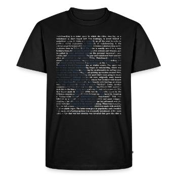 Wakeboarding - Men's Premium Organic T-Shirt - black - Front - Nico (187cm)