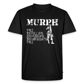 Fitness - WOD Murph - T-shirt Premium bio Homme - noir - Devant - Nico (187cm)