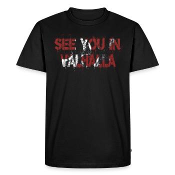 Fitness - Viking see you in valhalla - T-shirt Premium bio Homme - noir - Devant - Nico (187cm)