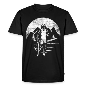 Triathlon Sport - Men's Premium Organic T-Shirt - black - Front - Nico (187cm)