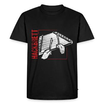 Box zither dulcimer - Men's Premium Organic T-Shirt - black - Front - Nico (187cm)