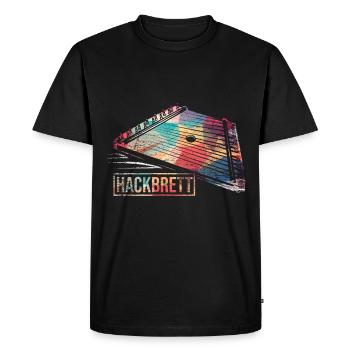 Chopping board box zither - Men's Premium Organic T-Shirt - black - Front - Nico (187cm)