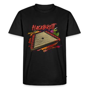 Chopping board box zither music - Men's Premium Organic T-Shirt - black - Front - Nico (187cm)
