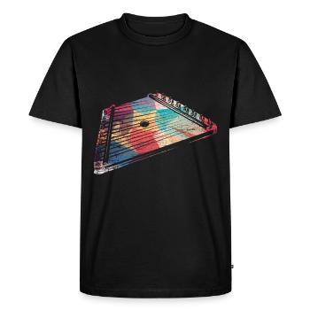 Box zither dulcimer - Men's Premium Organic T-Shirt - black - Front - Nico (187cm)