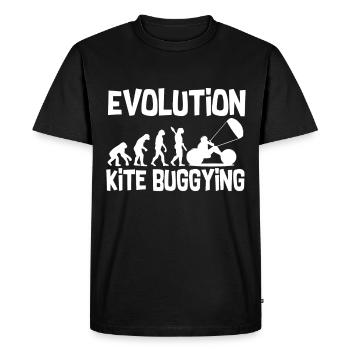 Evolution du kite buggying - T-shirt Premium bio Homme - noir - Devant - Nico (187cm)