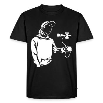 Jeu d'adresse Kendama - T-shirt Premium bio Homme - noir - Devant - Nico (187cm)