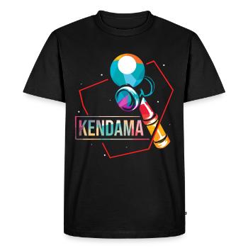 Kendama Japon Kromkendama - T-shirt Premium bio Homme - noir - Devant - Nico (187cm)
