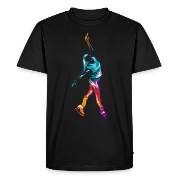 Patinage artistique patinage artistique - T-shirt Premium bio Homme - noir - Devant - Nico (187cm)