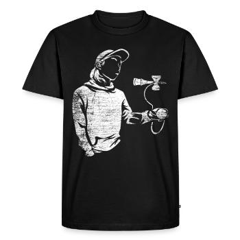 Kendama - T-shirt Premium bio Homme - noir - Devant - Nico (187cm)