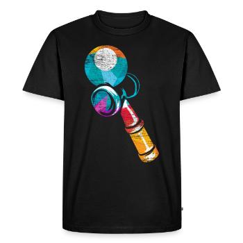 Kendama - T-shirt Premium bio Homme - noir - Devant - Nico (187cm)