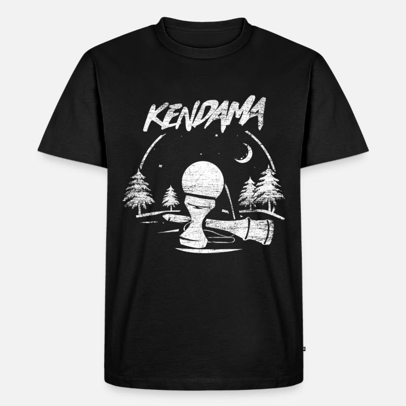 Kendama - Männer Premium Bio T-Shirt - Schwarz