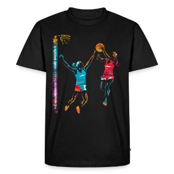 Netball - T-shirt Premium bio Homme - noir - Devant - Nico (187cm)