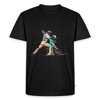 Tango dance - Men's Premium Organic T-Shirt - black - Front - Nico (187cm)