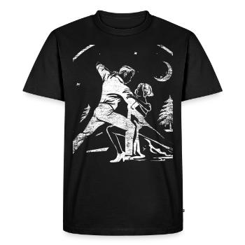 Tango-Tanz - Männer Premium Bio T-Shirt - Schwarz - Vorne - Nico (187cm)