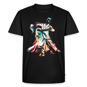 Foxtrot dance - Men's Premium Organic T-Shirt - black - Front - Nico (187cm)