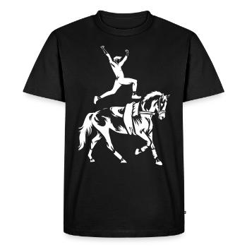 Vaulting - Men's Premium Organic T-Shirt - black - Front - Nico (187cm)