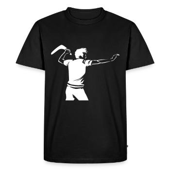 boomerang - T-shirt Premium bio Homme - noir - Devant - Nico (187cm)