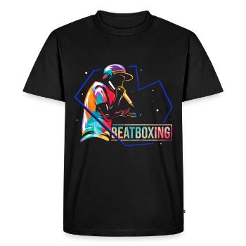 Musique Rap Beatboxing Beatboxing - T-shirt Premium bio Homme - noir - Devant - Nico (187cm)