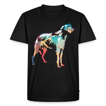 Irish Wolfhound - T-shirt Premium bio Homme - noir - Devant - Nico (187cm)