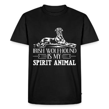 Irish Wolfhound - T-shirt Premium bio Homme - noir - Devant - Nico (187cm)