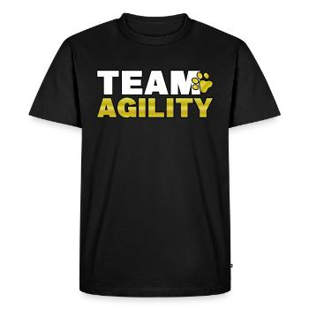 Équipe Agility Chiens équipe sport école de chien cadeau - T-shirt Premium bio Homme - noir - Devant - Nico (187cm)