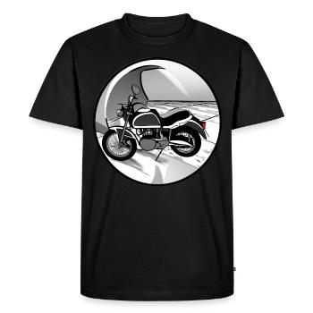 Motocyclette - T-shirt Premium bio Homme - noir - Devant - Nico (187cm)