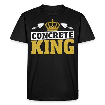 Concrete Workers Concrete Kings - Men's Premium Organic T-Shirt - black - Front - Nico (187cm)