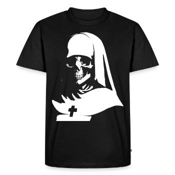 Libérez vos ténèbres intérieures Nonne satanique, occulte, - T-shirt Premium bio Homme - noir - Devant - Nico (187cm)