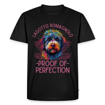 Lagotto Romagnolo coloré - T-shirt Premium bio Homme - noir - Devant - Nico (187cm)