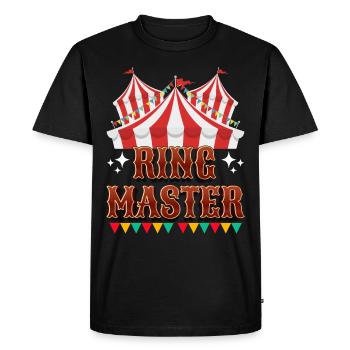 Cirque - T-shirt Premium bio Homme - noir - Devant - Nico (187cm)
