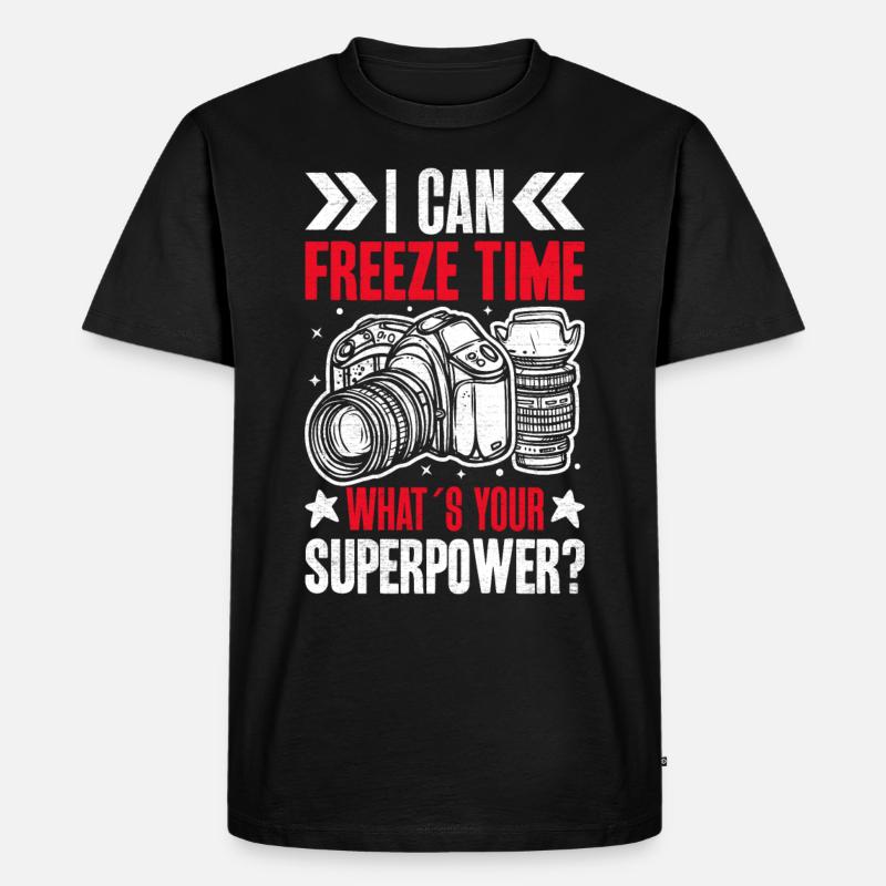 Ich Bin Fotograf - Männer Premium Bio T-Shirt - Schwarz